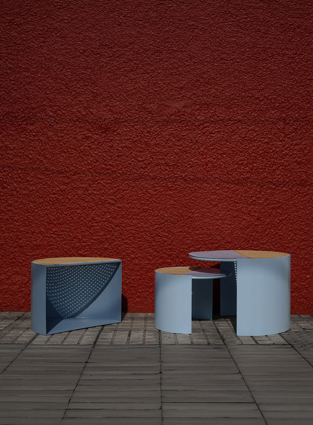 HALF-MOON TABLES (Set of three)