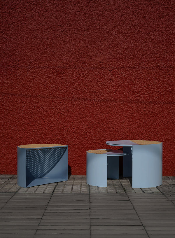 HALF-MOON TABLES (Set of three)